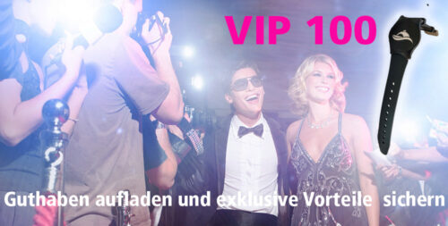 Das VIP 100- Guthaben kann in den&nbsp; kompletten Römer-Thermen genutzt werden.<div>Auf alle Eintritte (und Nachzahlungen) wird ein Rabatt von 5% gewährt.<br>Exklusiv: Kunden mit VIP-100 Guthaben können direkt am Drehkreuz den 1-Stunde Tarif buchen. Bleiben Sie länger, zahlen Sie einfach am Nachzahlautomaten mit Ihrem VIP-Armband oder an der Kasse bar nach.<br>Sie erhalten Ihr persönliches Armband an der Kasse gegen ein Pfand von 10,00 €.</div>